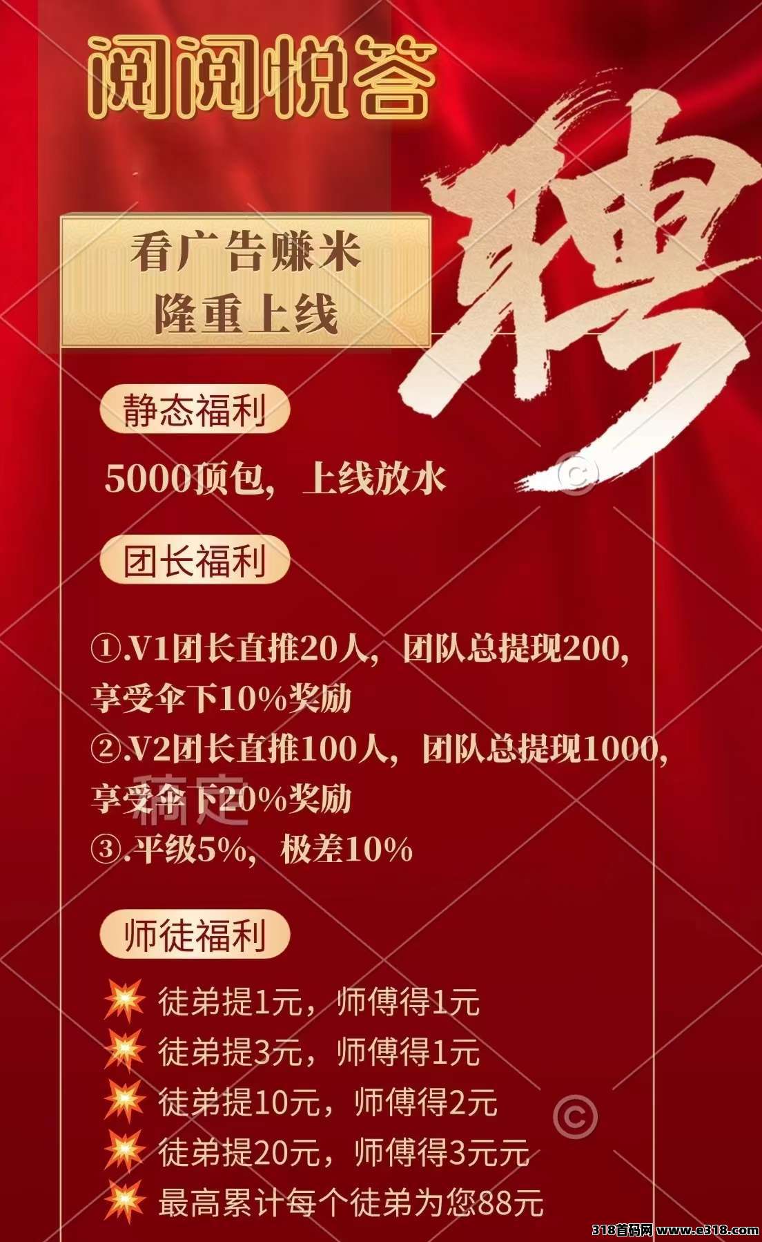 阅阅悦答，保底不养机，全新台子零撸广告赚米，收益高，模式新颖(4)