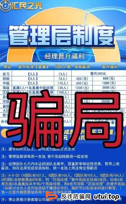 高度警惕【汇民之光】跟单类资金盘骗局，目前已经开始大量单割，即将崩盘跑路！(1)
