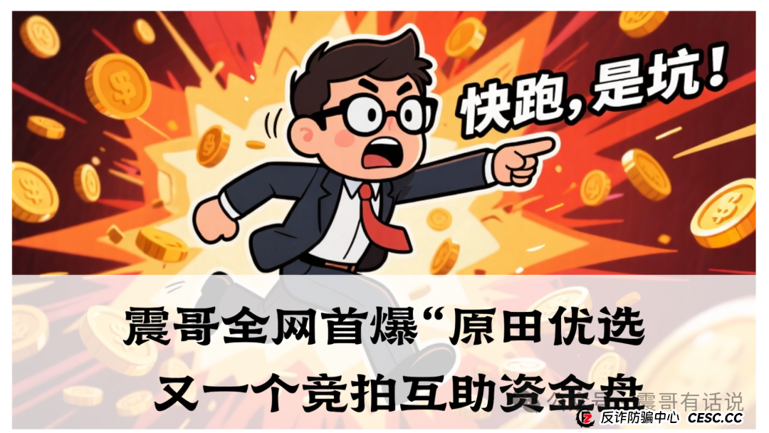 震哥全网首爆“原田优选”，又一个竞拍互助资金盘