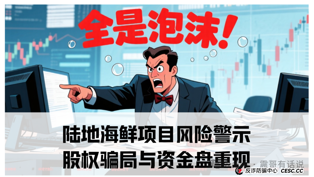 “陆地海鲜”项目风险警示，股权骗局与资金盘重现