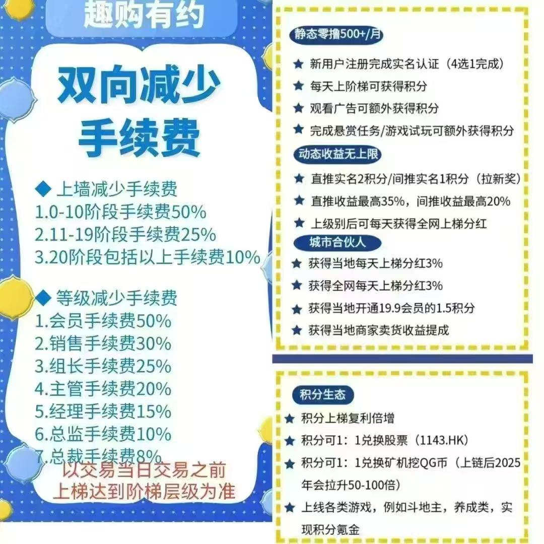 【趣购有约】震撼来袭： 全程零撸，每天点击“积分”按钮赚积分，零撸利滚利升级，一个月可零撸几百个积分，两个月可零撸几千个(5)