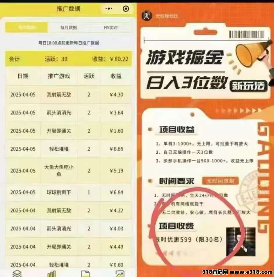尊牛助手，挣米小游戏掘金，一款外面收费的小游戏掘金车(2)