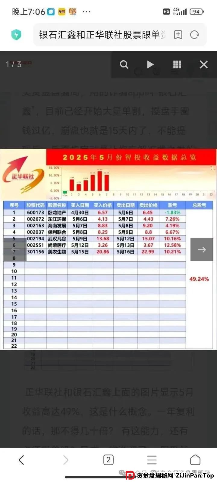 银石汇鑫和正华联社暴雷倒计时：天帝起底蒋正华的杀猪盘套路(1)