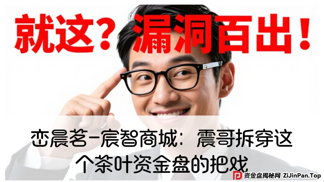 峦晨茗-宸智商城：震哥拆穿这个茶叶资金盘的把戏(1)