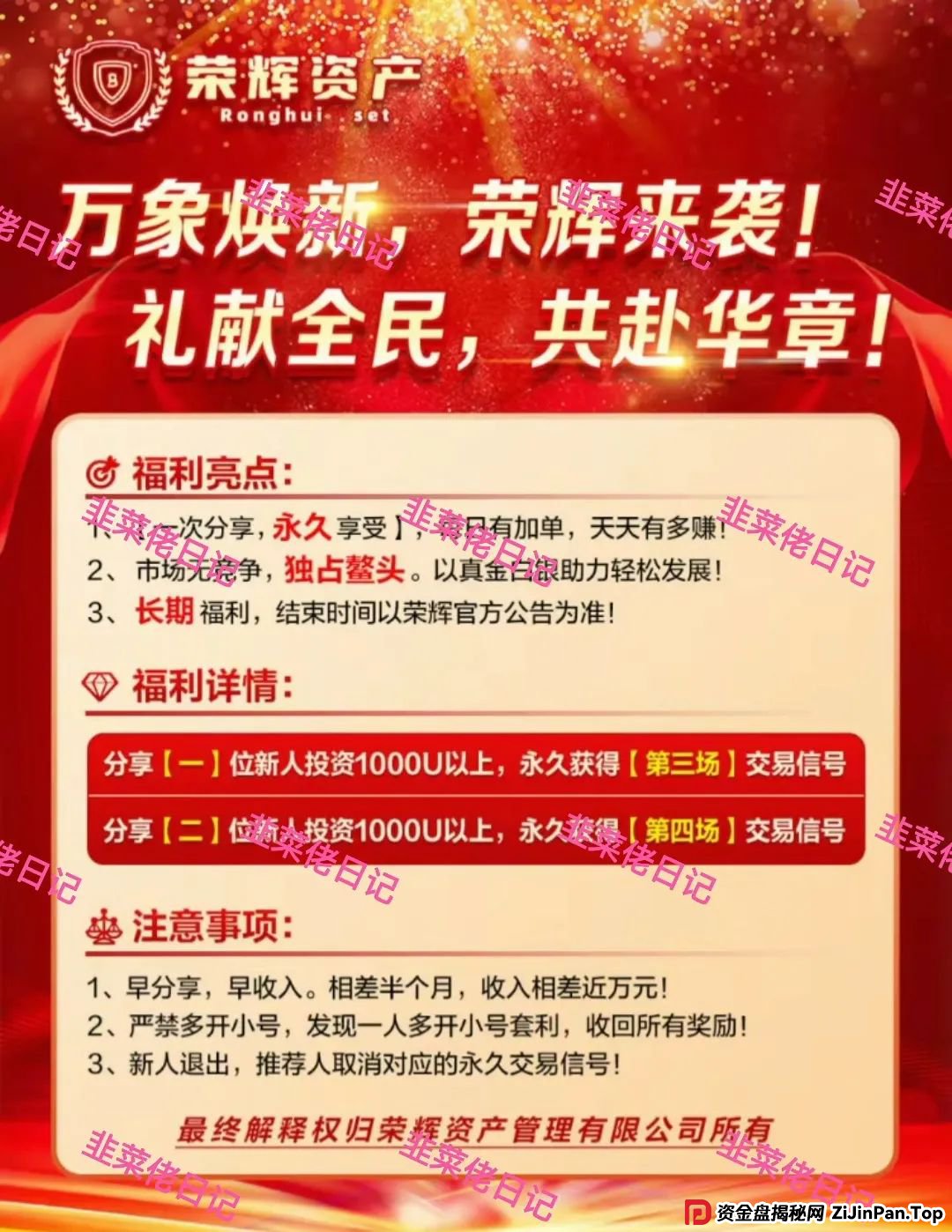 曝光 | 最新资金盘项目骗局（嘉货优选，荣辉资产）随时可能卷钱跑路！(5)