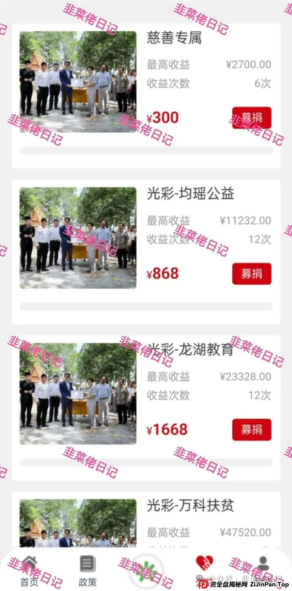 曝光：最新资金盘项目骗局，中国光彩事业分红盘，随时可能卷钱跑路(3)