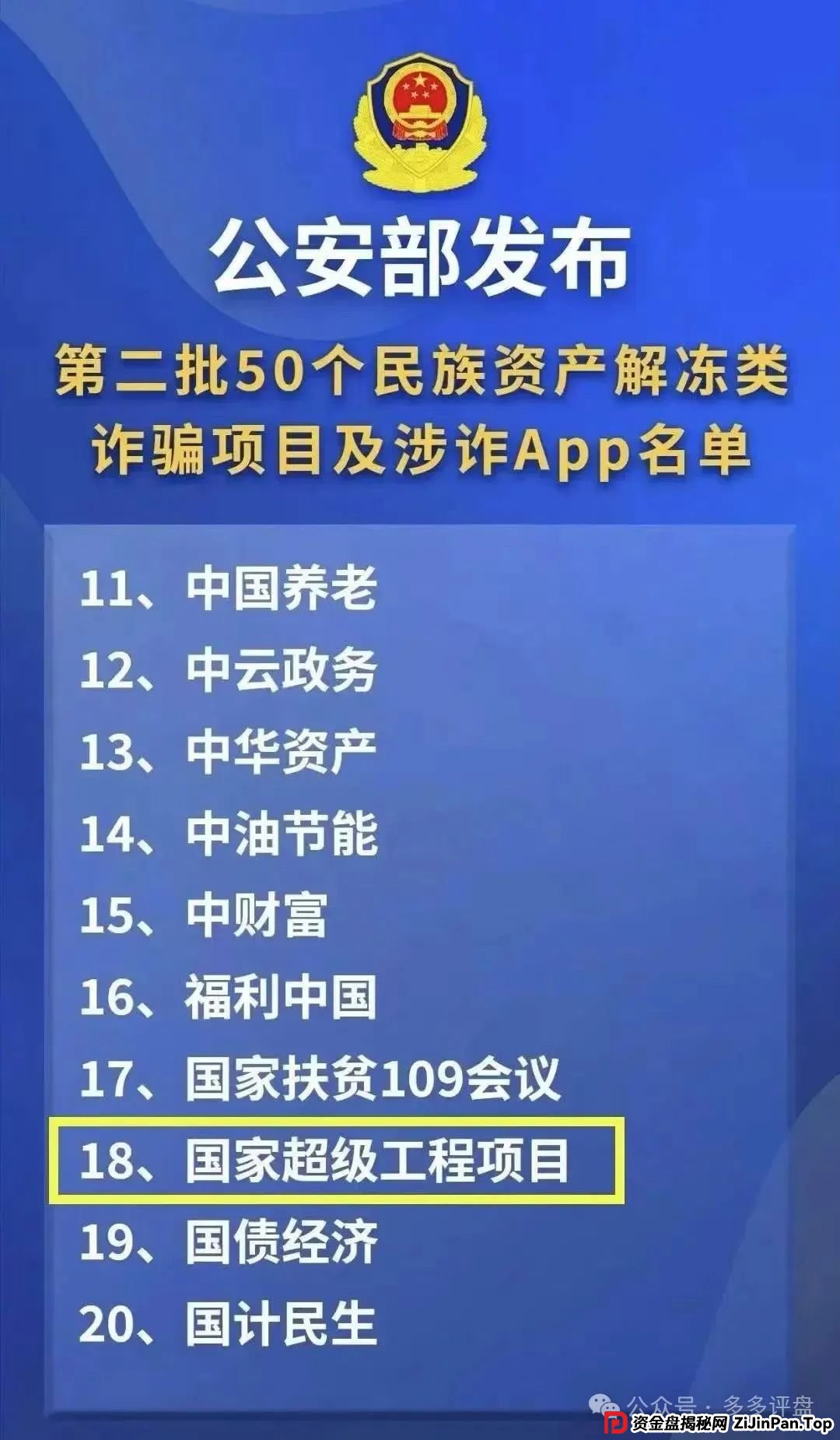 警惕‘金砖国际工程’诈骗：换汤不换药的‘国家超级工程’陷阱(1)
