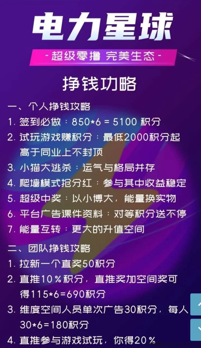 电力星球2025年度黑马！纯零撸赚米，3x3滑落新玩法！(3)