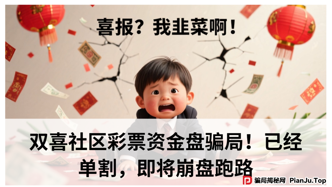 双喜社区彩票资金盘骗局！已经单割，即将崩盘跑路(1)