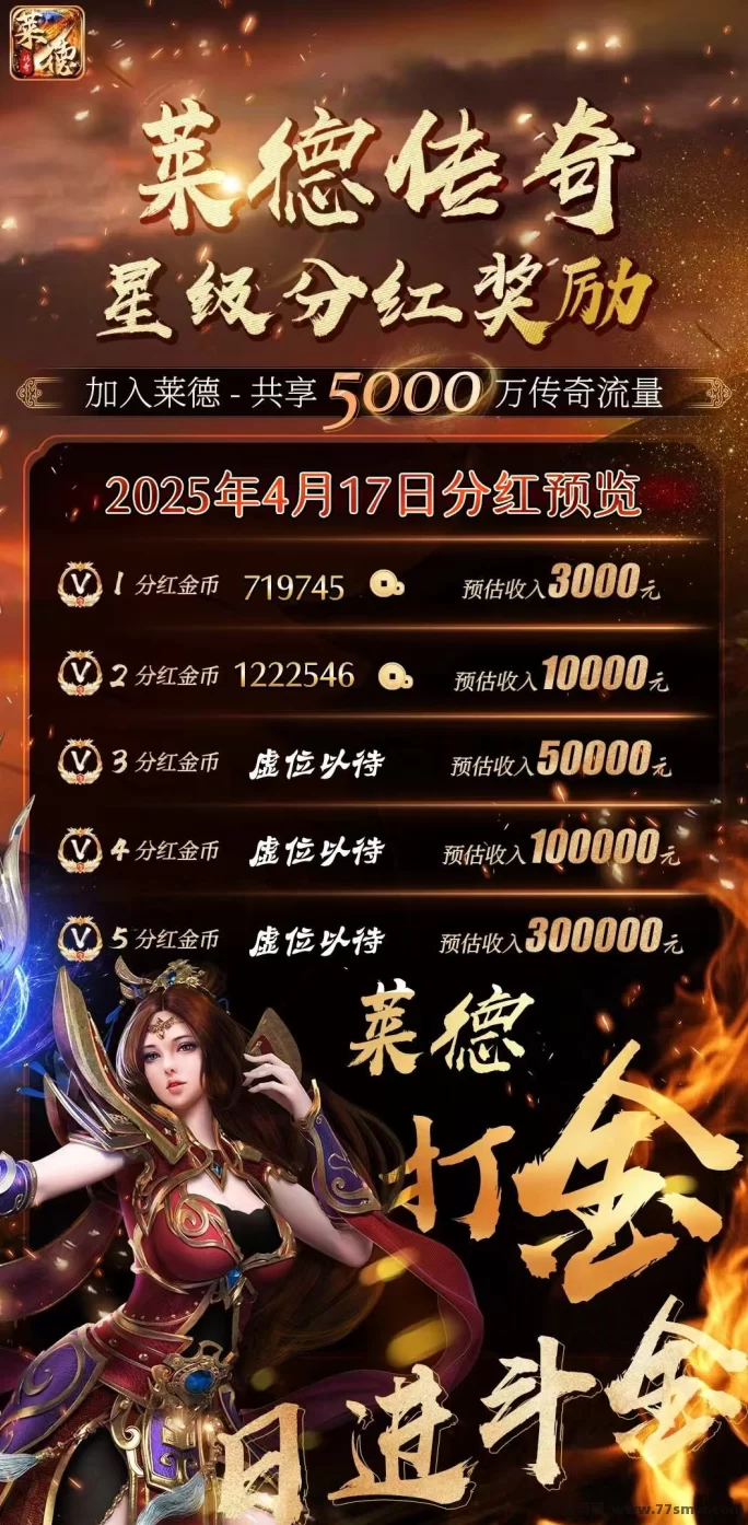 《莱德传奇》扶持奖励无限回收，轻松赚取金钻和金币！(4)