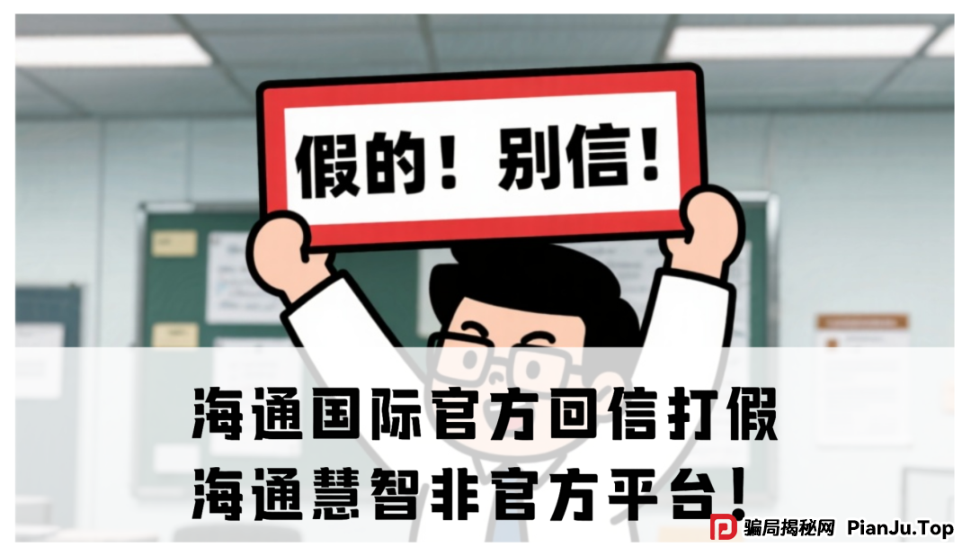 海通国际官方回信打假：海通慧智非官方平台！崩盘倒计时，韭菜速逃！(1)