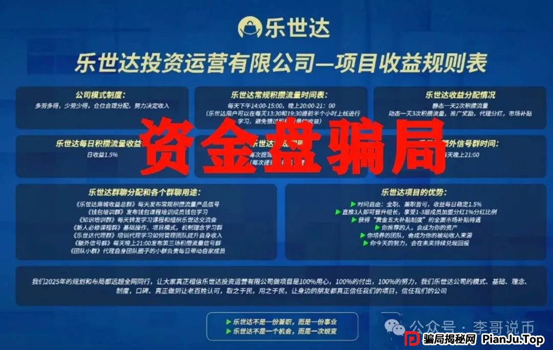 乐世达商城，又一个带单类资金盘骗局，重启盘想再次收割，即将崩盘跑路！(1)