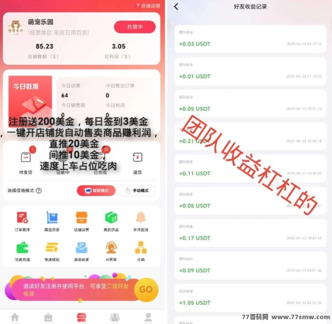 好物通跨境电商平台重磅来袭！注测送200U，自动出单日入稳定收溢！(2)