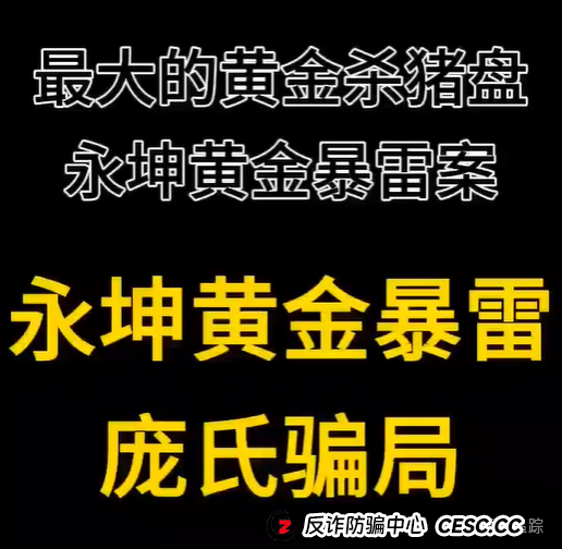 2025最大黄金杀猪盘——永坤黄金暴雷！数万人50亿血汗钱人间蒸发(1)