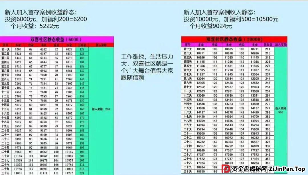 “双喜社区”彩票跟单资金盘骗局，已经单割尽快撤退，马上全线崩盘。(6)