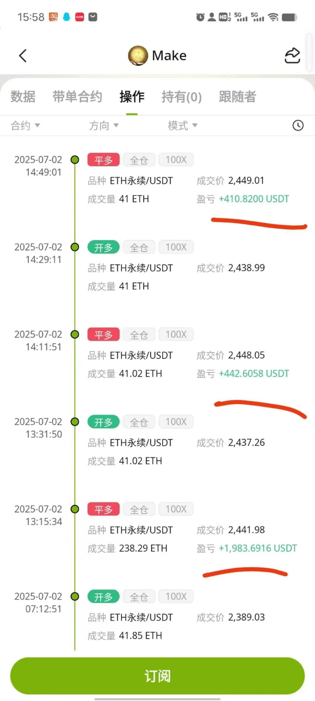 全新模式保本合约跟单，亏损包赔，0风险撸U(5)