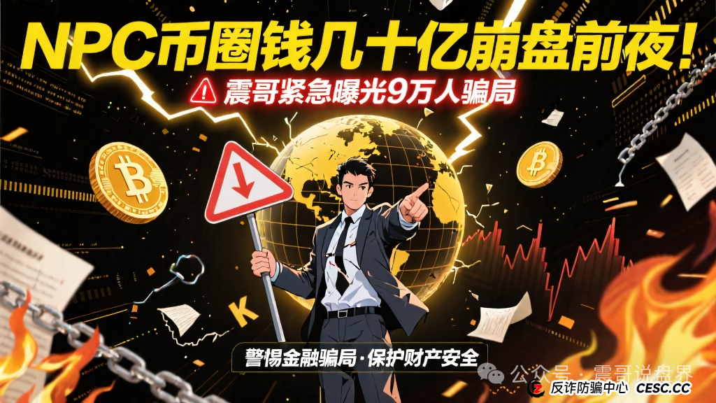 NPC币圈钱几十亿崩盘前夜！震哥紧急曝光9万人骗局(1)