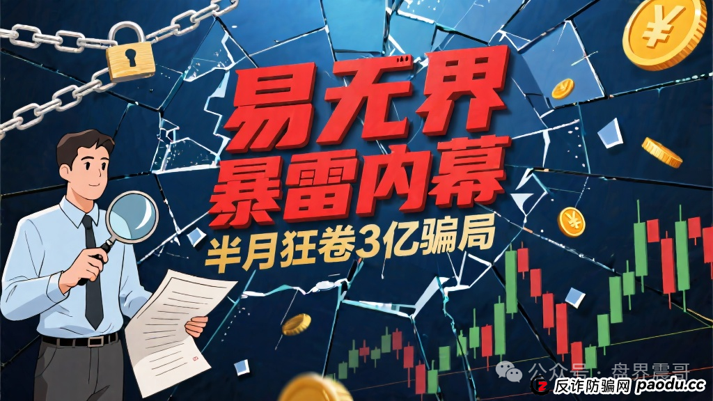 易无界暴雷内幕：震哥带你扒皮这个半月狂卷3亿的骗局！(1)