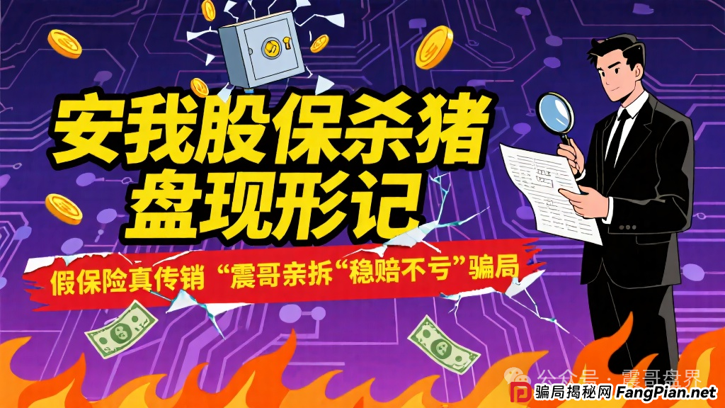 安我股保杀猪盘现形记：假保险真传销，震哥亲拆“稳赔不亏”骗局(1)