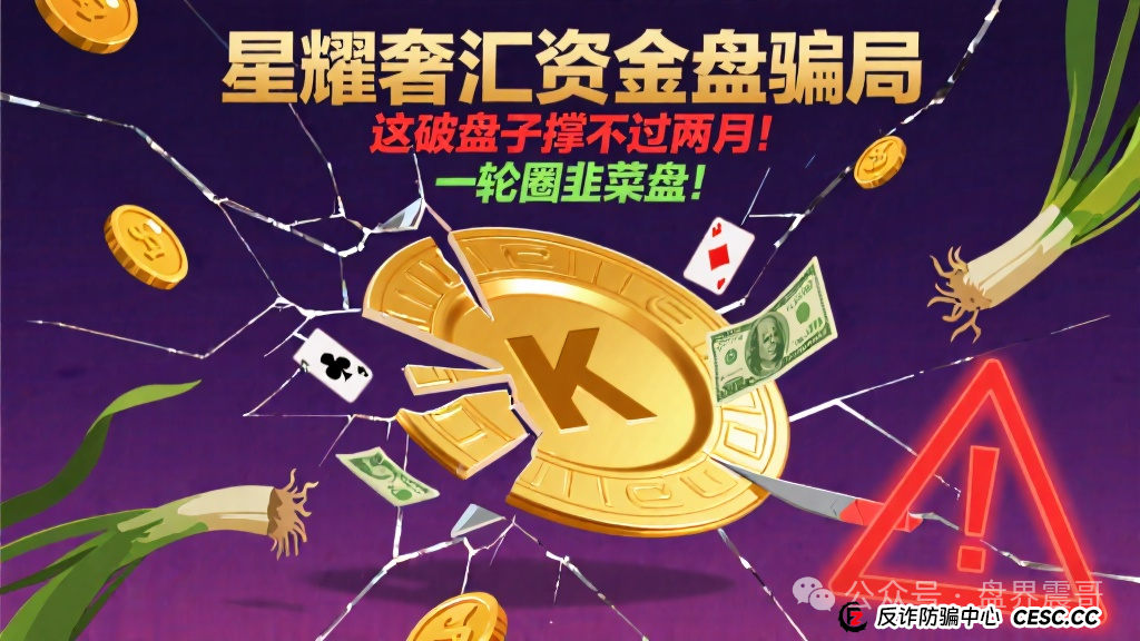 星耀奢汇资金盘骗局，这破盘子撑不过两月！一轮全韭菜盘！(1)