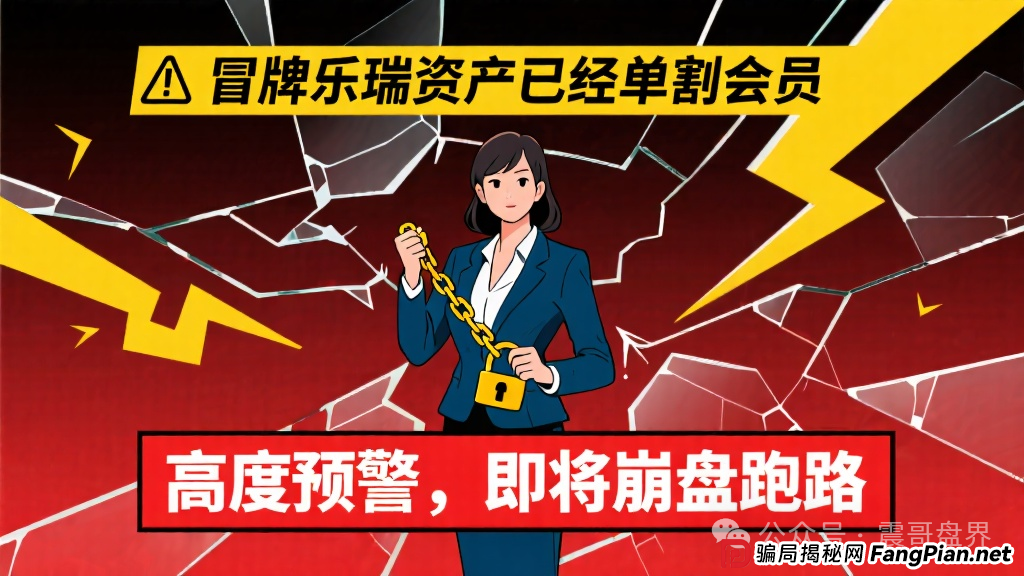 冒牌乐瑞资产已经单割会员，高度预警，即将崩盘跑路(1)