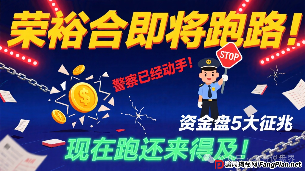 荣裕合即将跑路！警察已经动手！资金盘5大征兆，现在跑还来得及！(1)