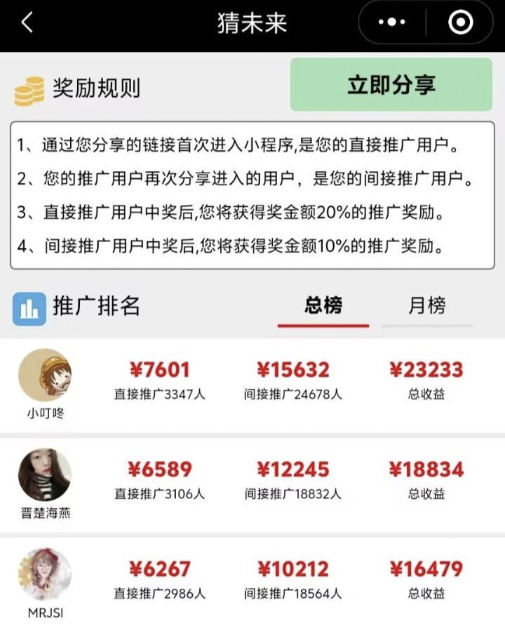 猜未来，免费猜奖，奖金最高10W，提米无限制(4)