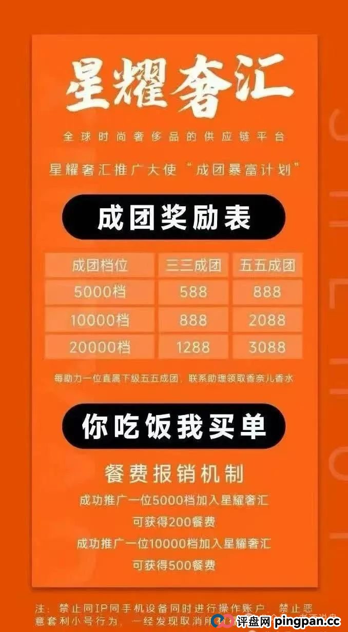 紧急提示：【星耀奢汇】短命分红盘露败象，随时可能崩盘跑路(3)