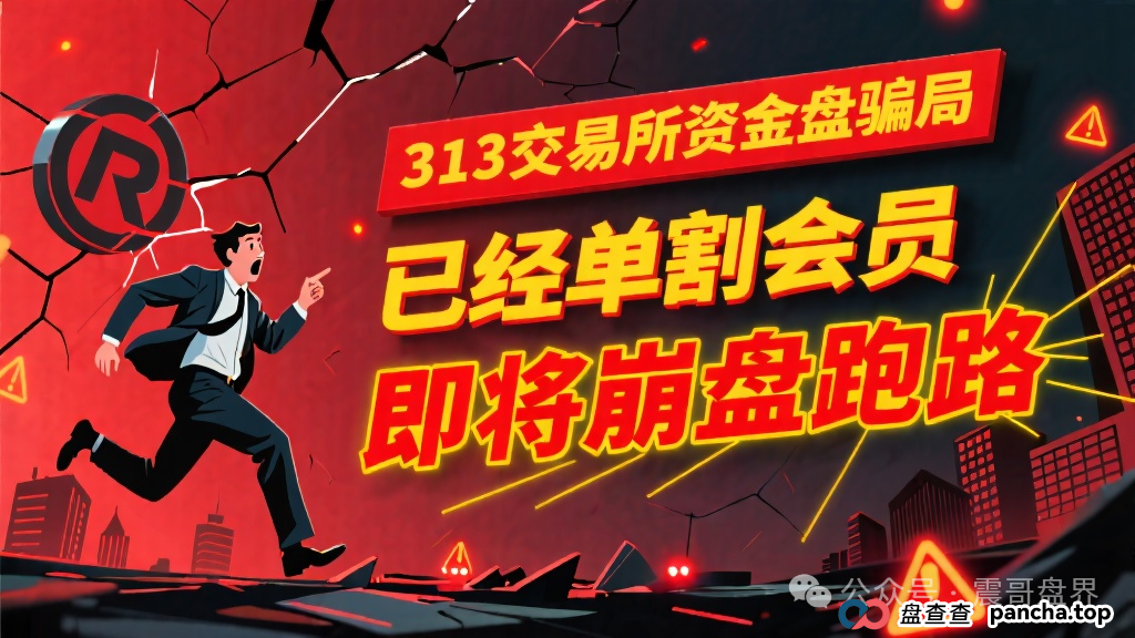 313交易所资金盘骗局，已经单割会员，即将崩盘跑路