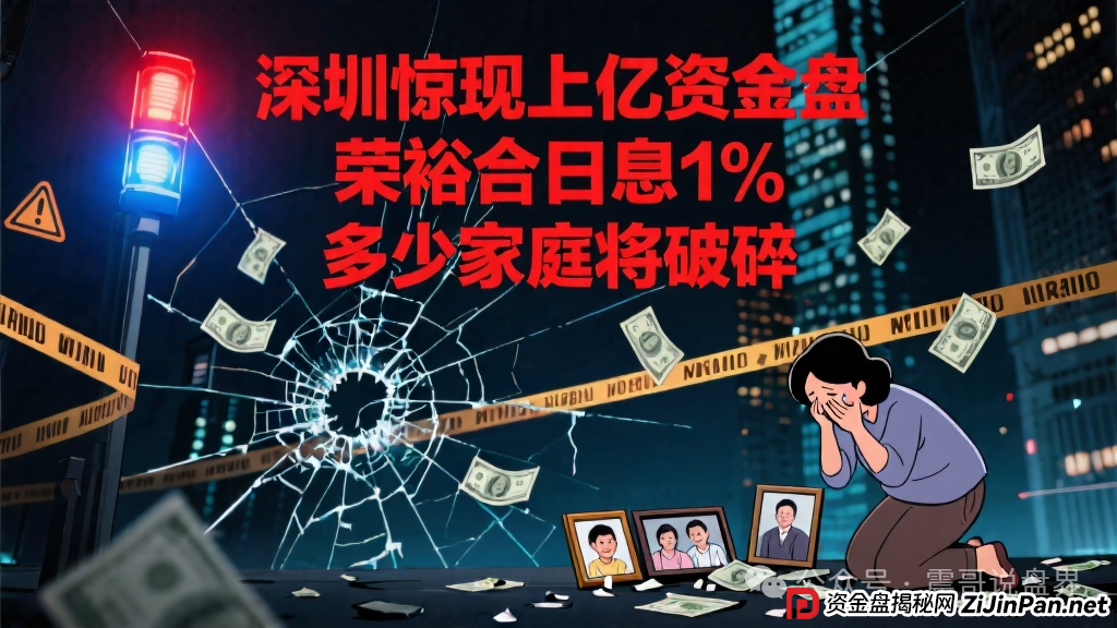 深圳惊现上亿资金盘，荣裕合日息1%，又将导致多少人家庭破碎
