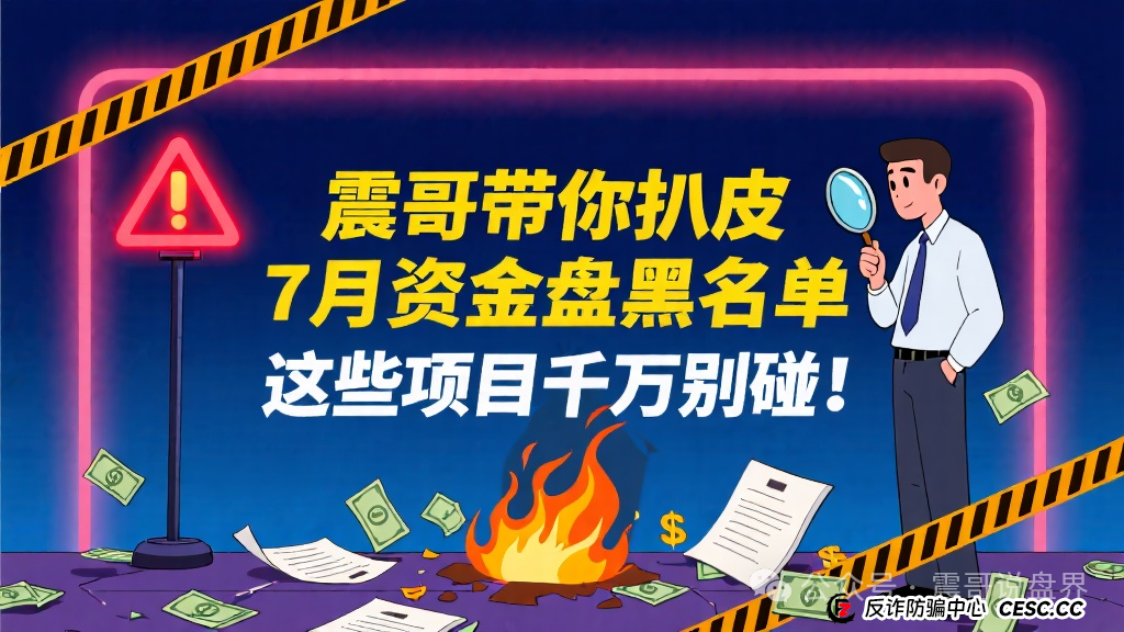 7月资金盘黑名单：荣辉资产，BRIGC，AIDAV2，吉尼斯AI炒股，中巴光伏，VortexTrade，GENERAC储能...这些项目千万别碰！