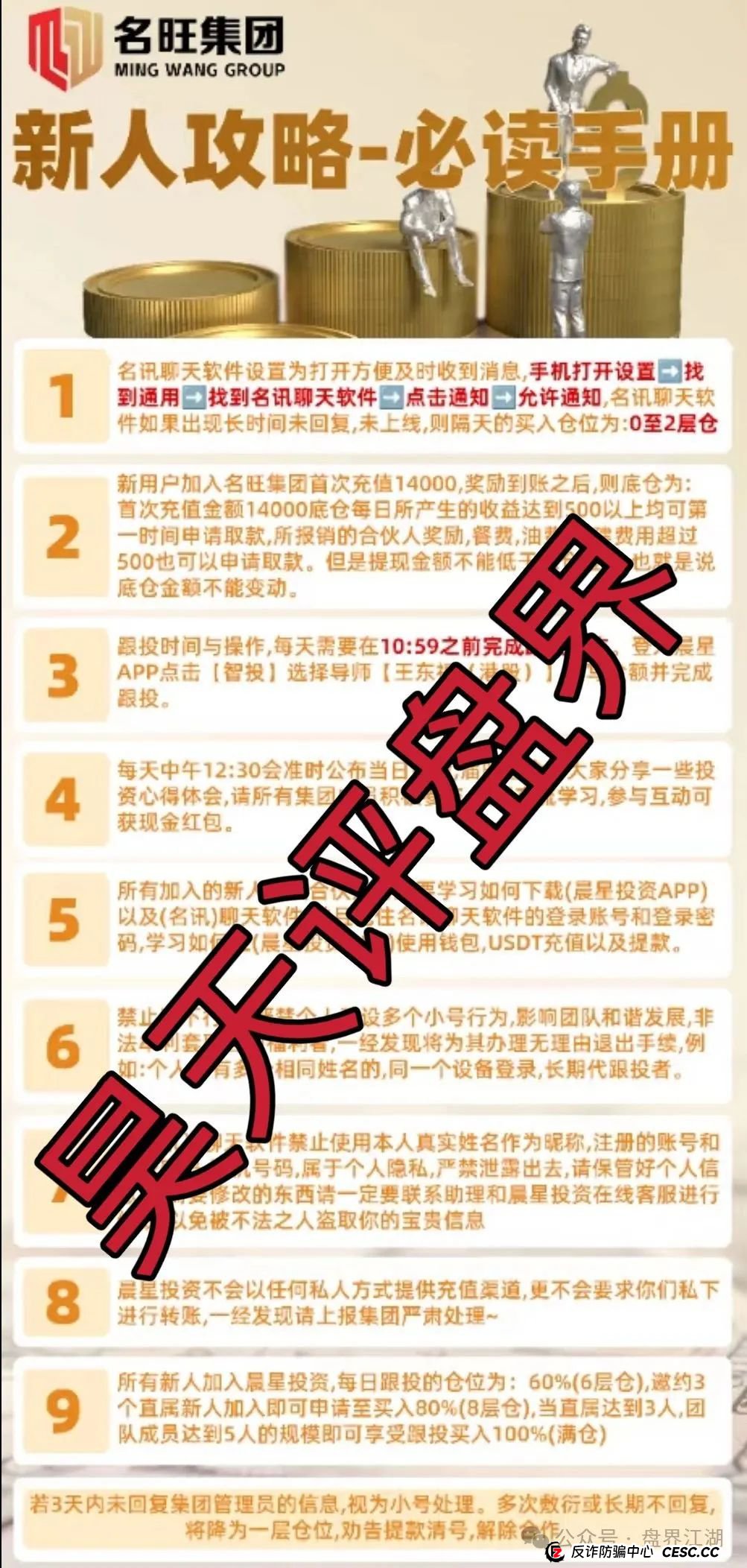 名旺集团（晨星投资）股票跟单类资金盘骗局，部分会员被单割，高度预警，即将崩盘跑路！