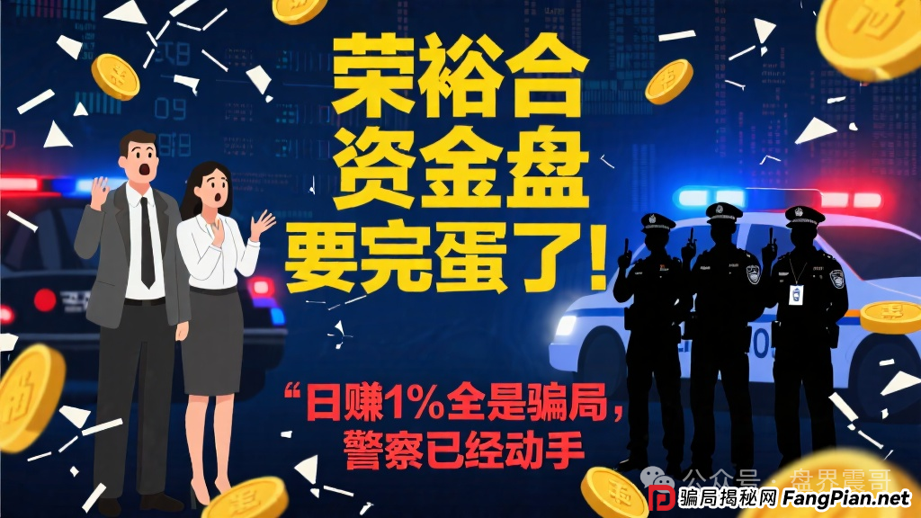 荣裕合资金盘要完蛋了！日赚1%全是骗局，警察已经动手，你的血汗钱可能要打