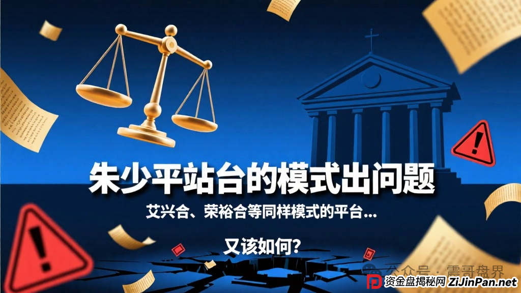 朱少平站台的模式出大问题，艾兴合、荣裕合等同类平台又该如何？