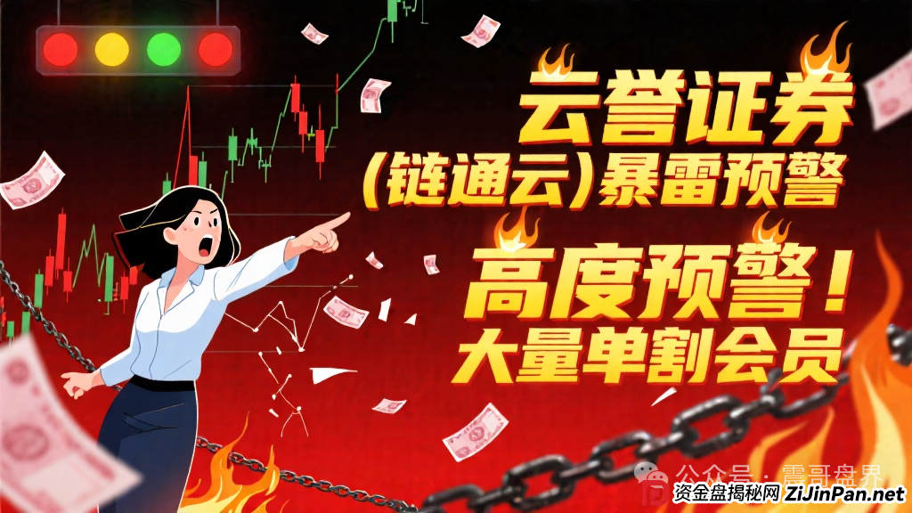 云誉证券（链通云）暴雷预警，高度预警，大量单割会员(1)