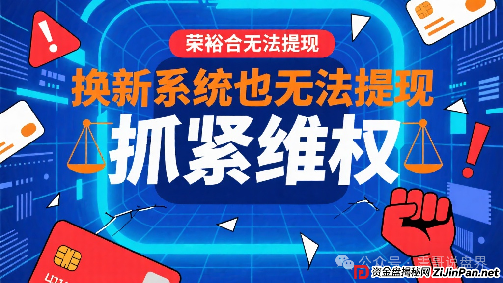 荣裕合还能提现吗？荣裕合无法提现，换新系统也无法提现，抓紧维权(1)