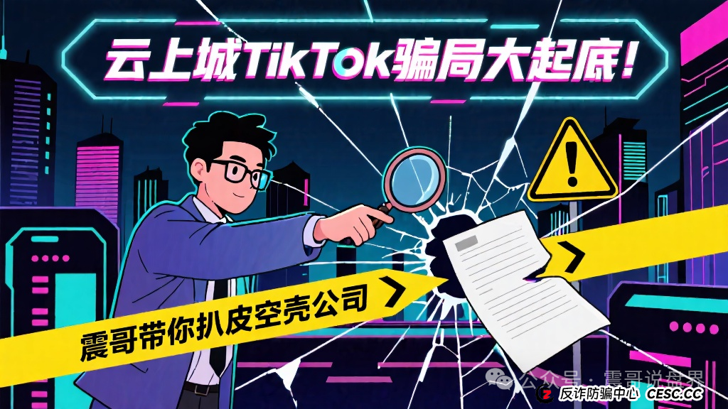 云上城TikTok骗局大起底！震哥带你扒皮空壳公司(1)