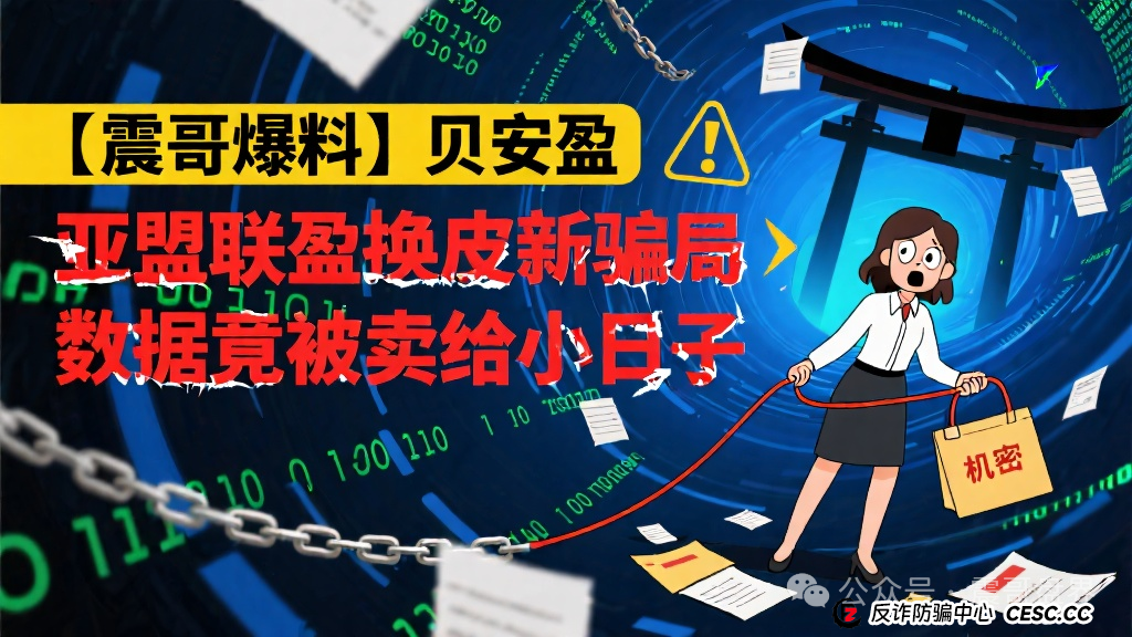 【震哥爆料】贝安盈：亚盟联盈换皮新骗局，数据竟被卖给小日子(1)