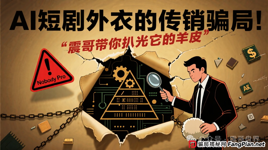 Nobody Pro：AI短剧外衣的传销骗局！震哥带你扒光它的羊皮(1)