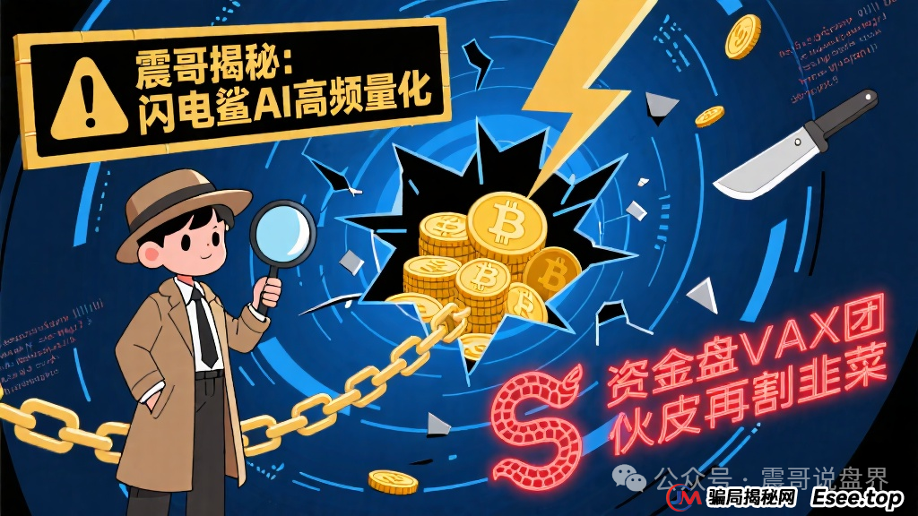 揭秘：闪电鲨AI高频量化资金盘，VAX团伙换皮再割韭菜！