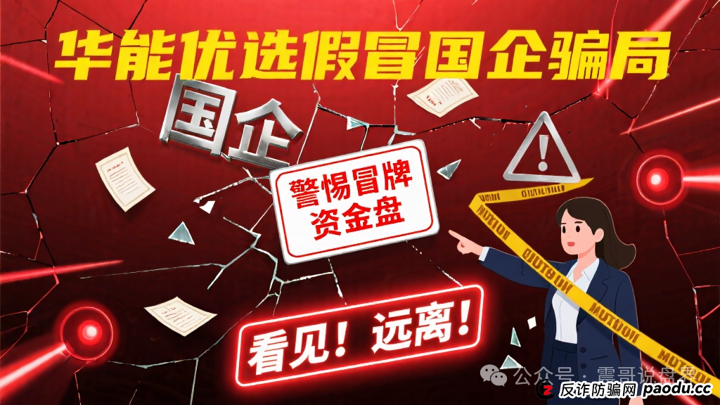 华能优选假冒国企骗局，警惕冒牌资金盘，看见远离(1)