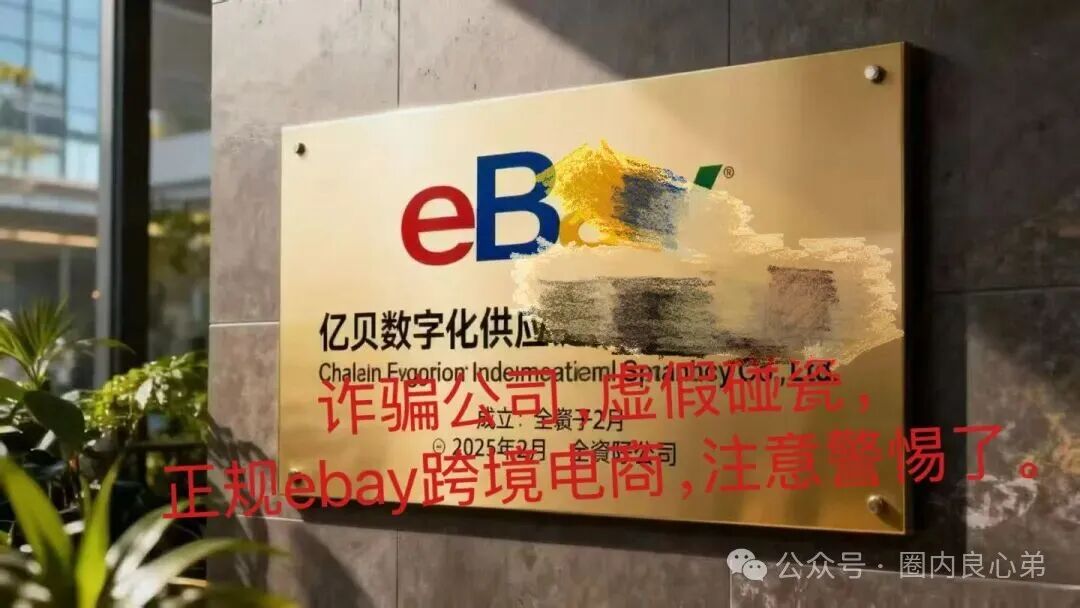 套牌的“亿贝（ebay），打着正主跨境电商名号，肆意圈钱，注意警惕。(1)