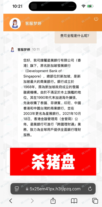 曝光杀猪盘：星展理财(5)