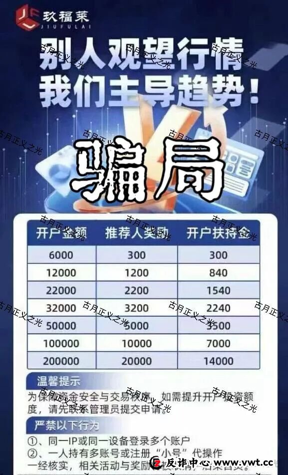 玖福莱股票带单类资金盘骗局，柬埔寨诈骗犯沈博安巧立名目欺诈老年人，马上